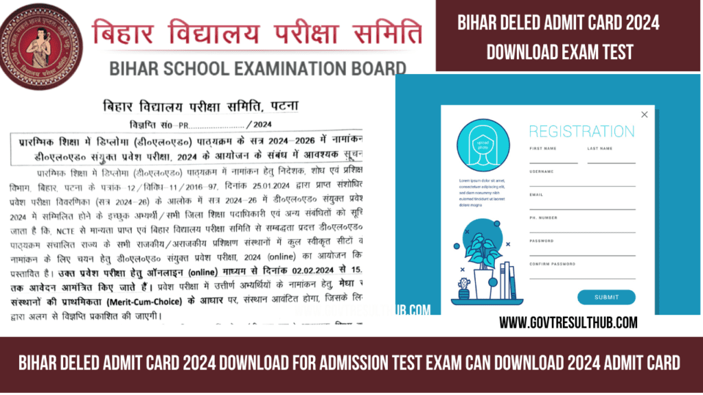 DELED Admit Card 2024