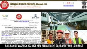 Read more about the article Railway ICF Vacancy 2024 ICF New Recruitment 2024 Apply For 1010 Post