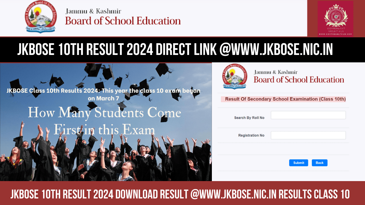 You are currently viewing JKBOSE 10th Result 2024 Download Result @www.jkbose.nic.in results class 10