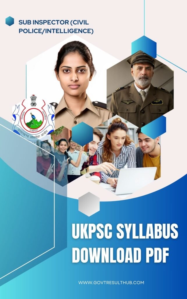 UKPSC Syllabus Download PDF Including Subject List 