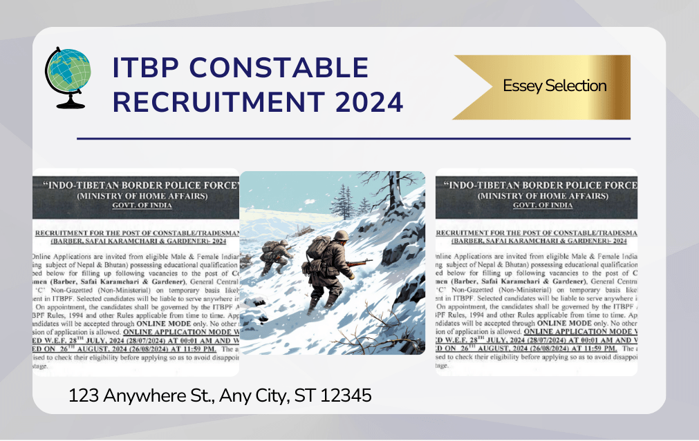 ITBP Constable Recruitment 2024 