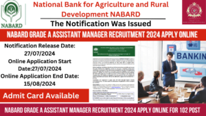 Read more about the article Nabard Grade A Assistant Manager Recruitment 2024 Apply Online for 102 Post