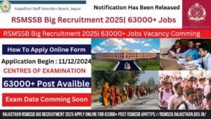 Read more about the article Rajasthan RSMSSB Big Recruitment 2025 Apply Online for 63000+ Post RSMSSB @https://rsmssb.rajasthan.gov.in/