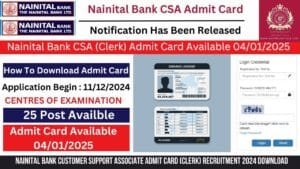 Read more about the article Nainital Bank Customer Support Associate Admit Card (Clerk) Recruitment 2024 Download