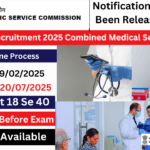 UPSC CMS Recruitment 2025 Combined Medical Services Apply