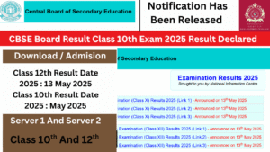 Read more about the article CBSE Board Result Class 10th And 12th Exam 2025 Result Declared How To Check
